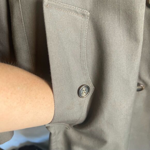 Christian Dior Monsier Mens Double Breasted Classic Trench Coat Size 46R - Picture 8 of 15